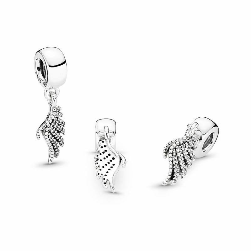 Pandora Majestic Feather Dangle Charm Sale NZ, Sterling Silver (052819-BIJ)